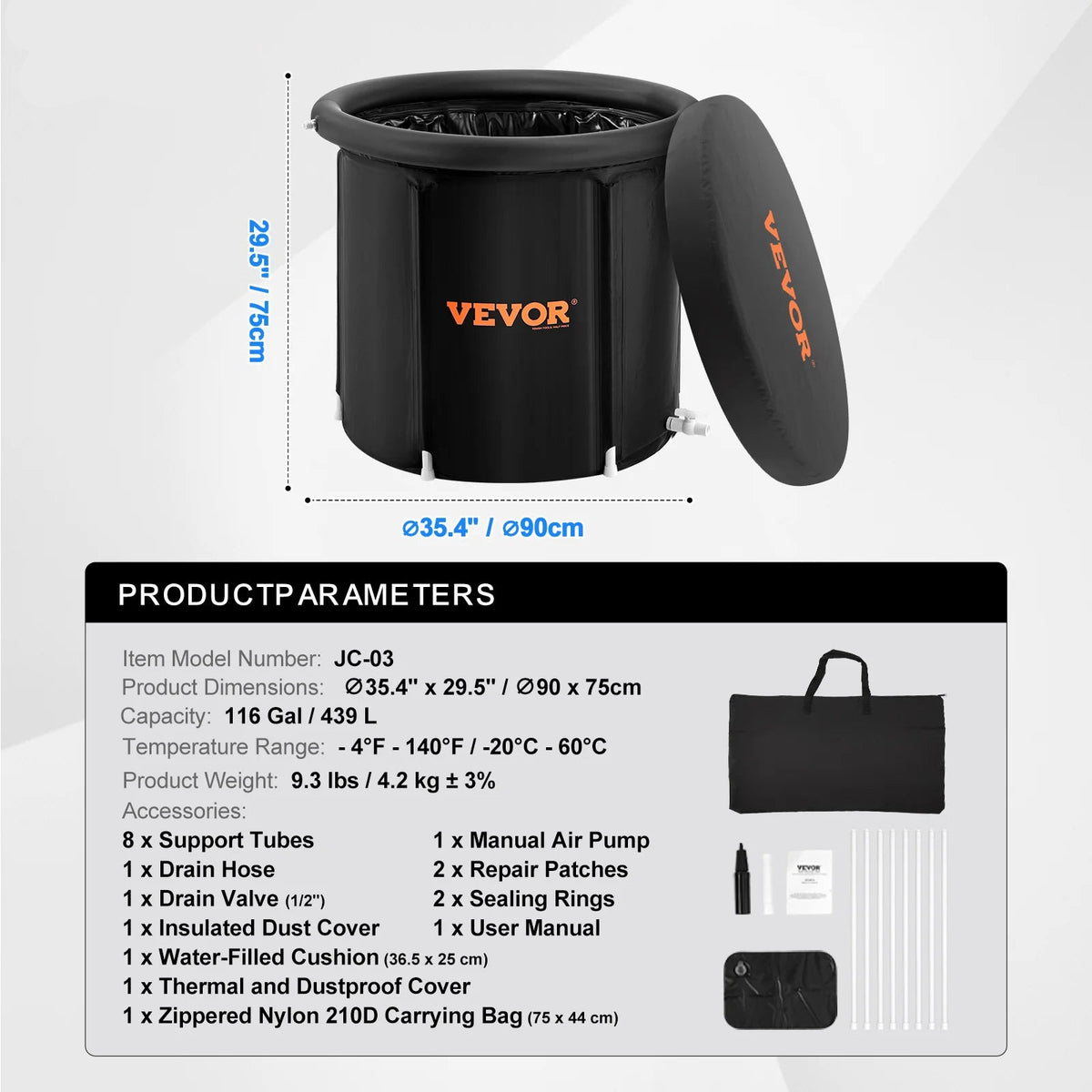 Surge Pulse Portable Ice Bath | Up to 330L
