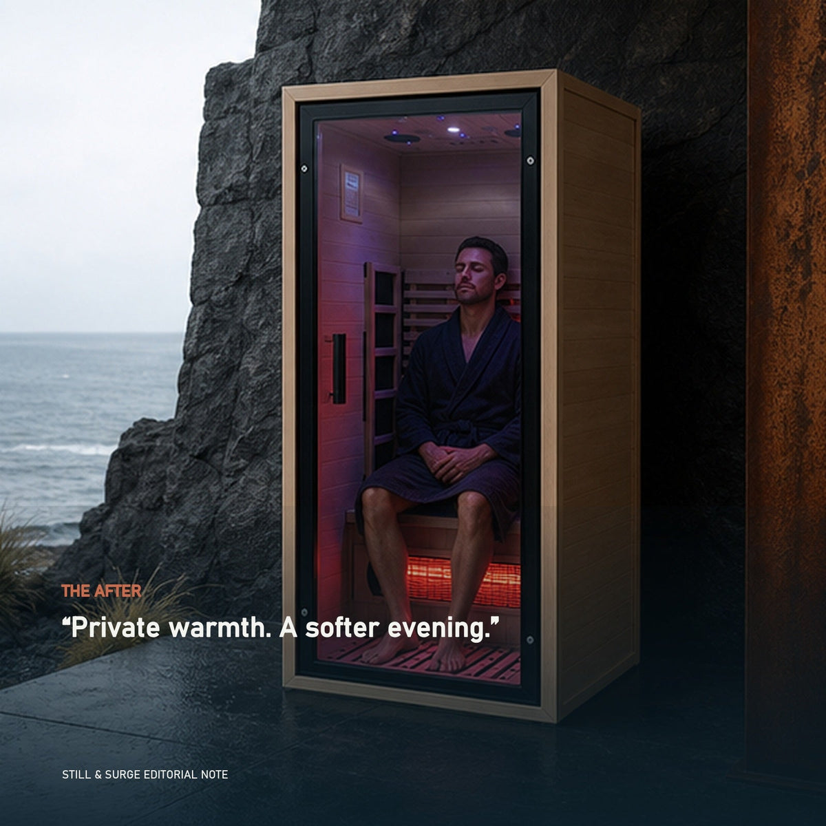 Still Halo Full-Spectrum Infrared Sauna | 1 Person — lifestyle outcome