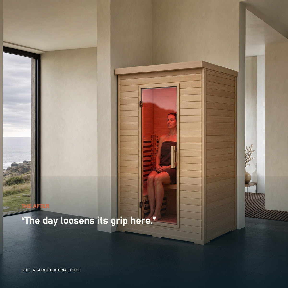 Still Hearth Far Infrared Sauna | 1–7 Person — realistic sauna lifestyle outcome