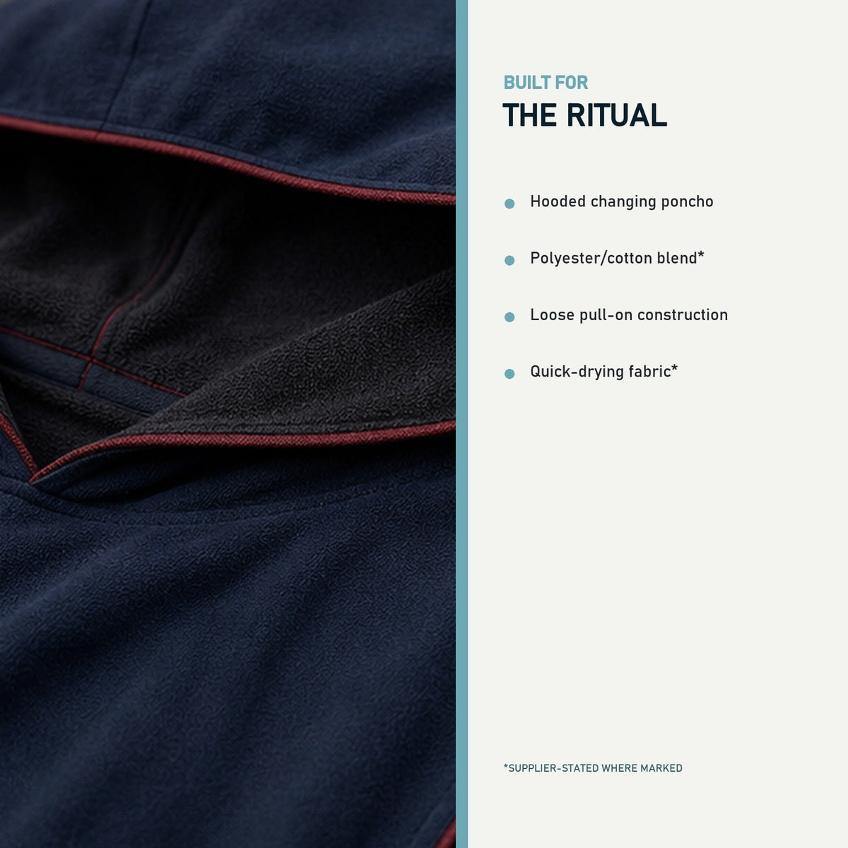Surge Shelter Quick-Dry Changing Robe — product features, corrected aspect ratio