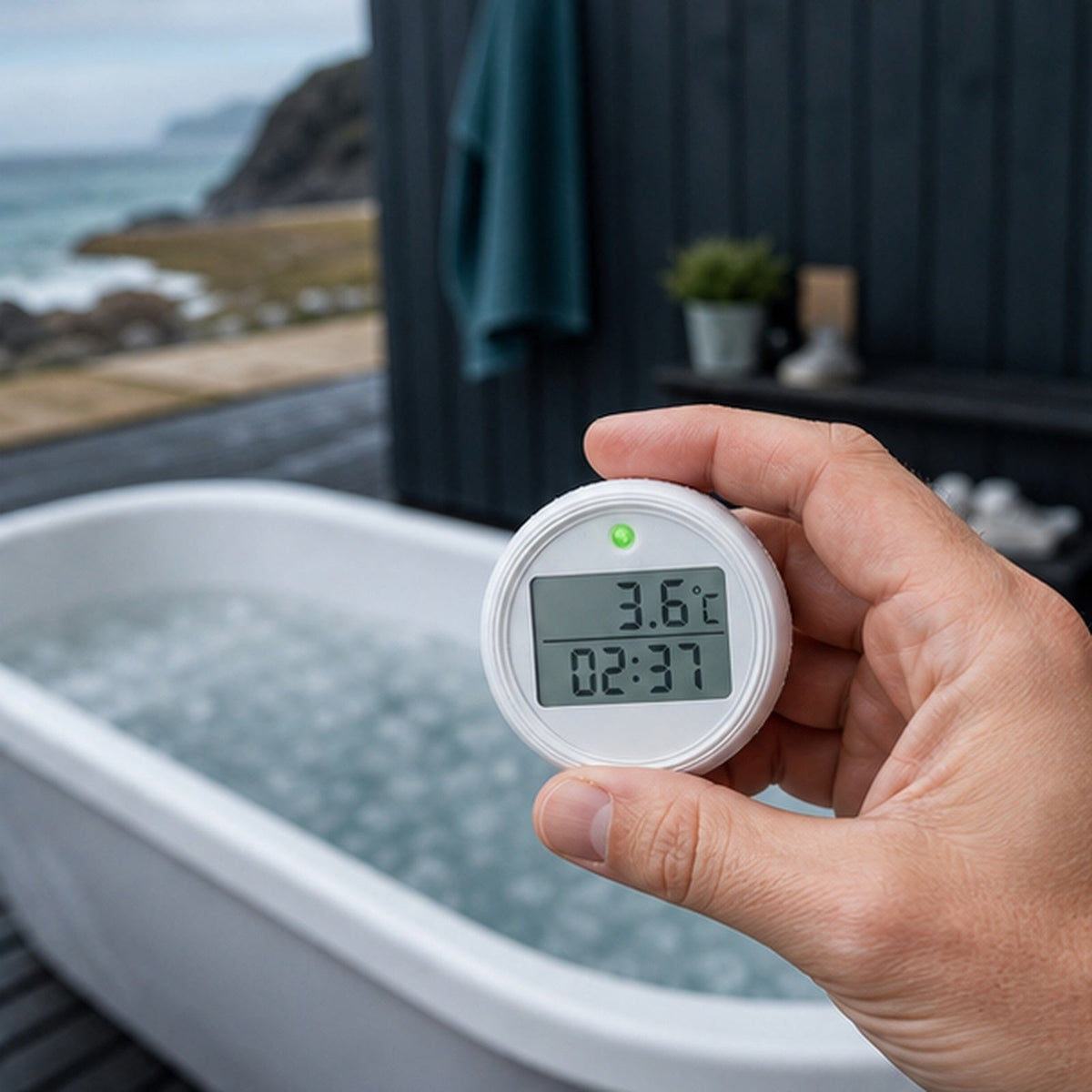 Surge Tempo Digital Ice Bath Thermometer & Timer — British coastal lifestyle