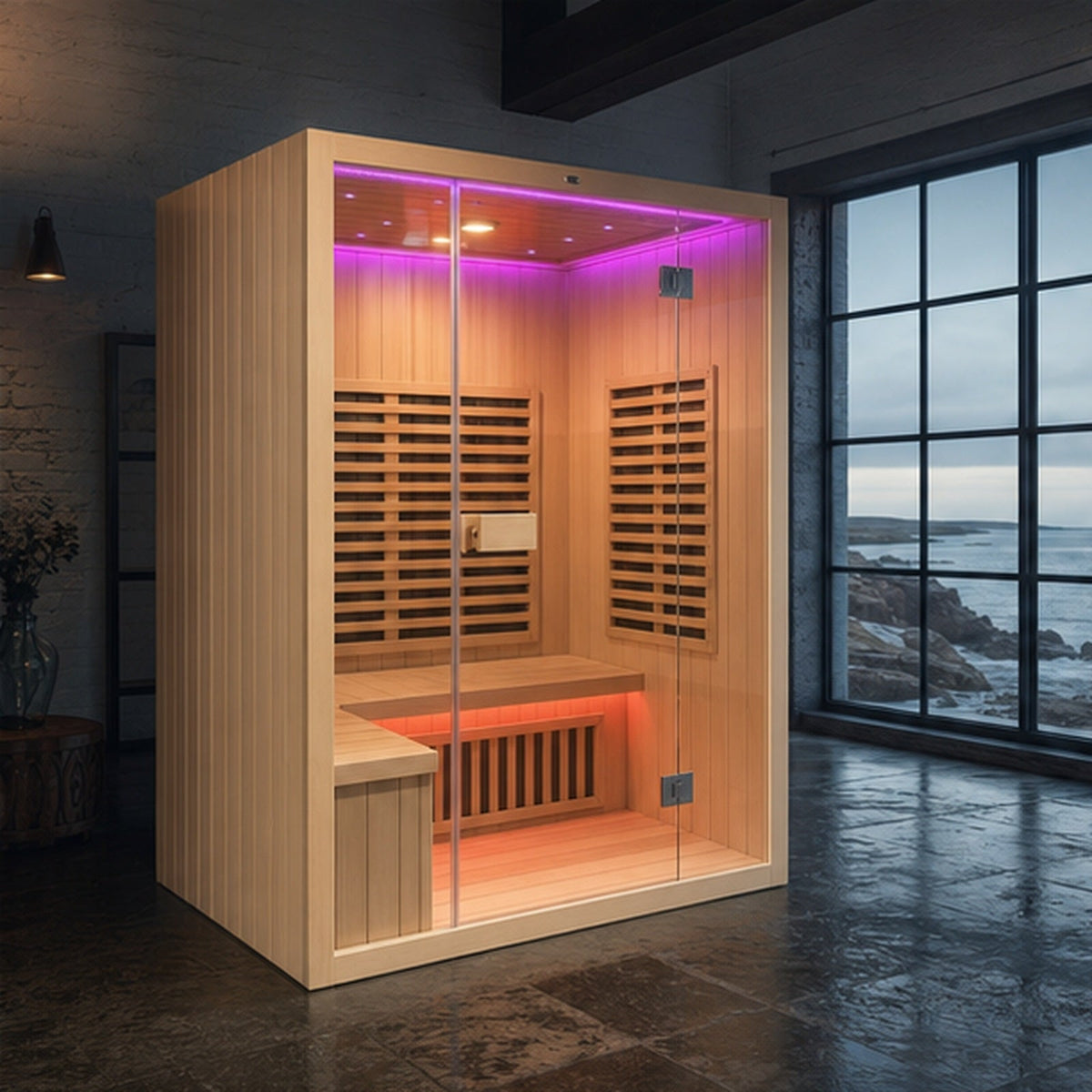 Still Alcove Indoor Infrared Sauna | 1–3 Person — clean product shot
