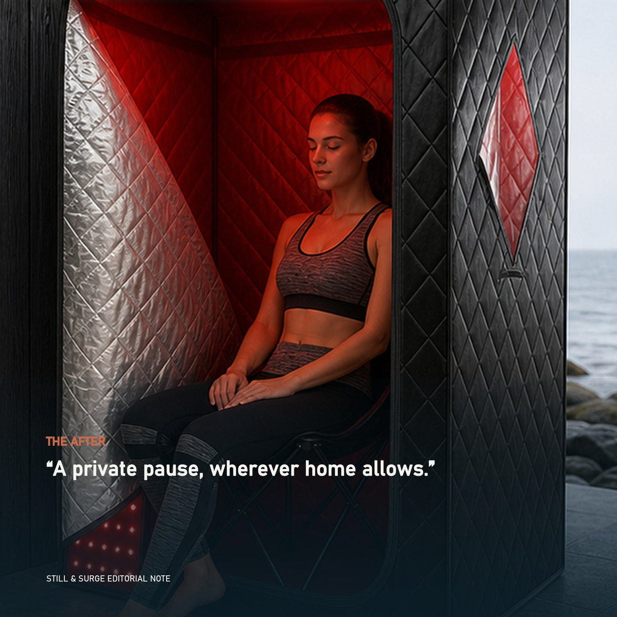 Still Enclave Portable Infrared & Red-Light Sauna — lifestyle outcome