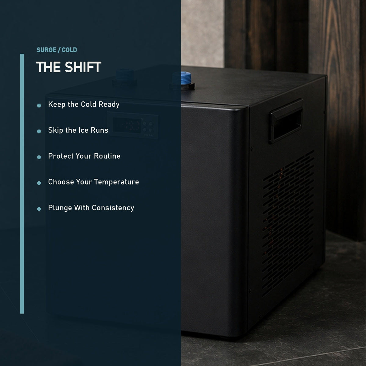 Surge Flow Compact Ice Bath Chiller benefit