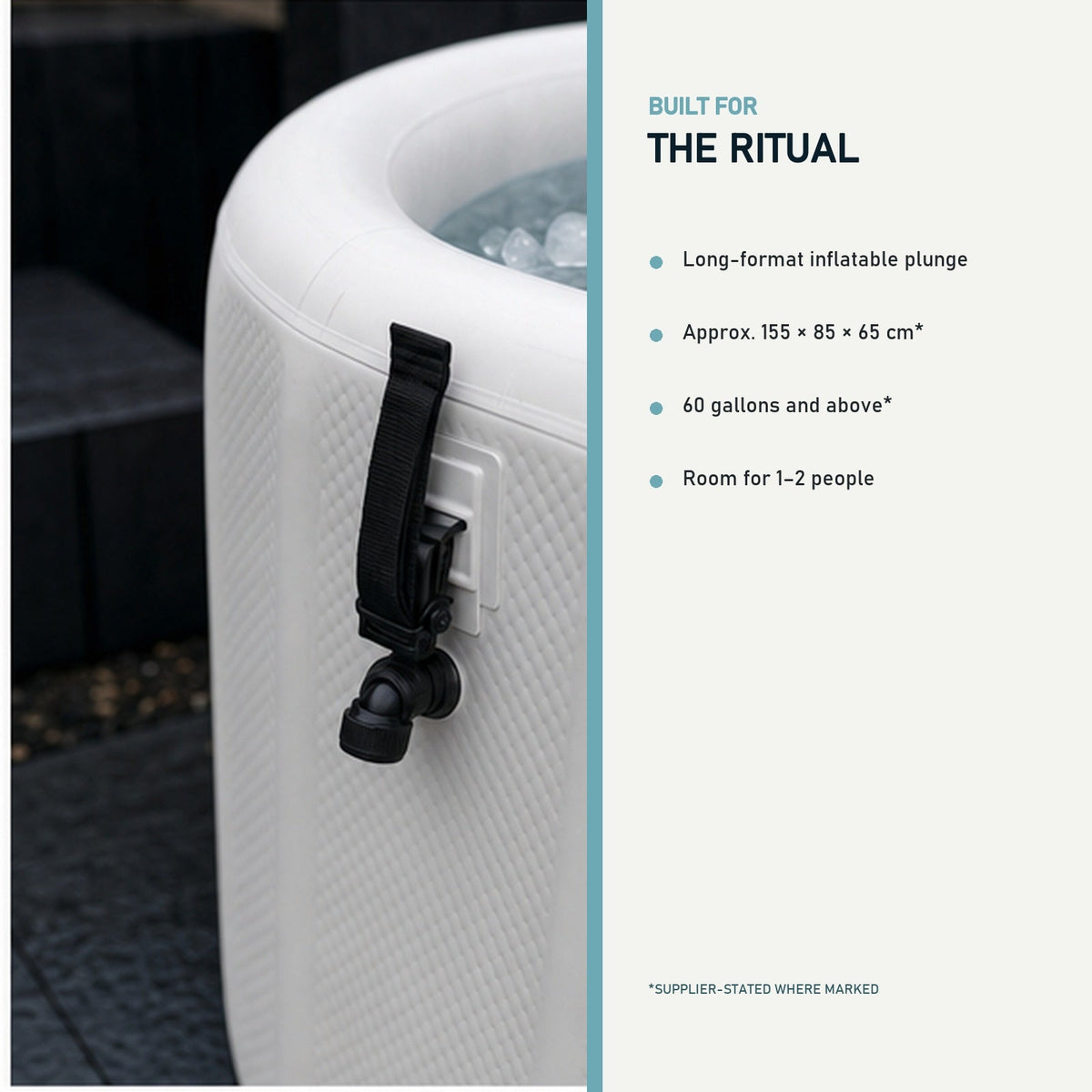 Surge Reach Inflatable Ice Bath | 1–2 Person feature