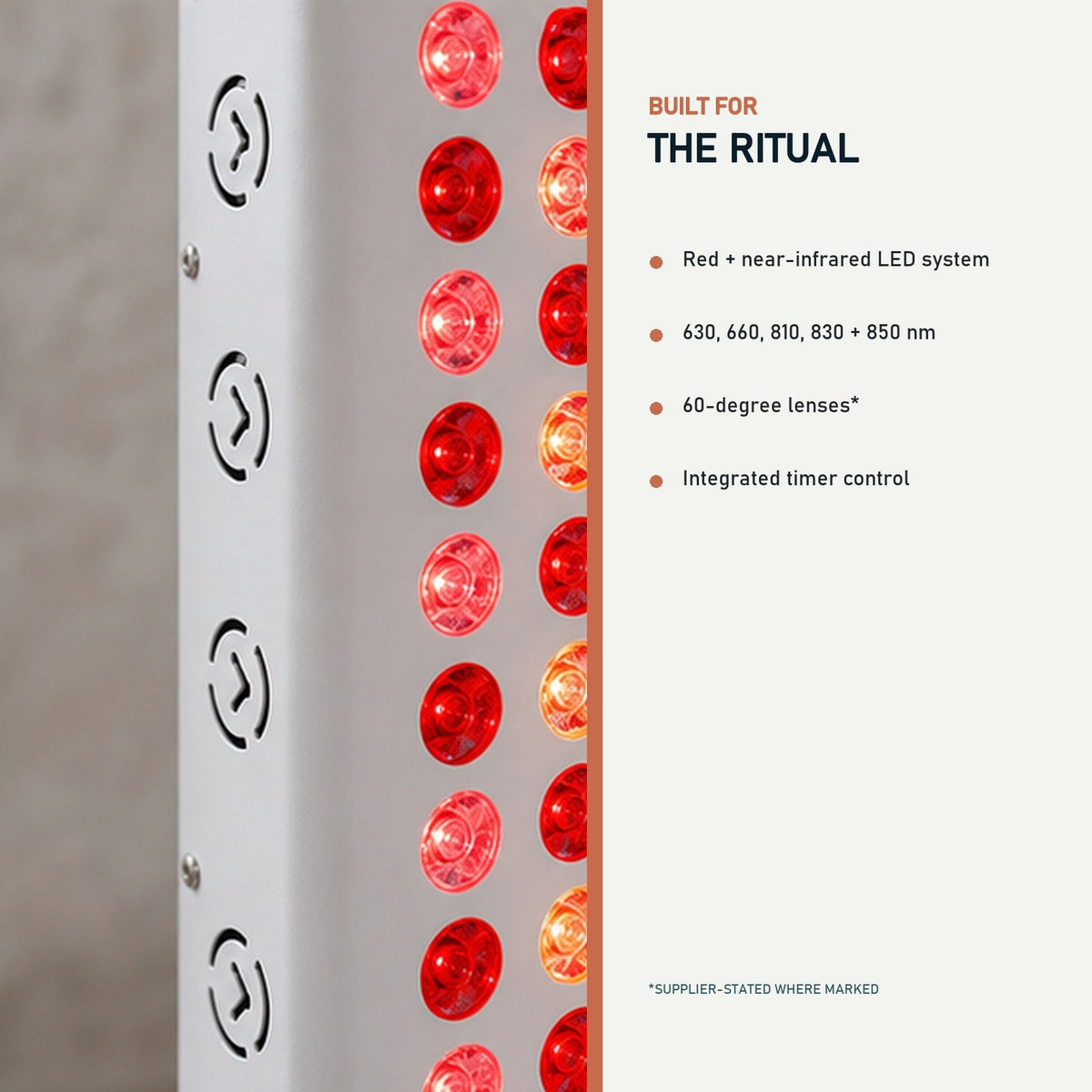 Still Spectrum Red & Near-Infrared Light Panel System — product features, corrected aspect ratio
