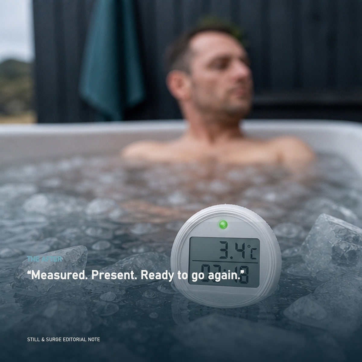 Surge Tempo Digital Ice Bath Thermometer & Timer — lifestyle outcome